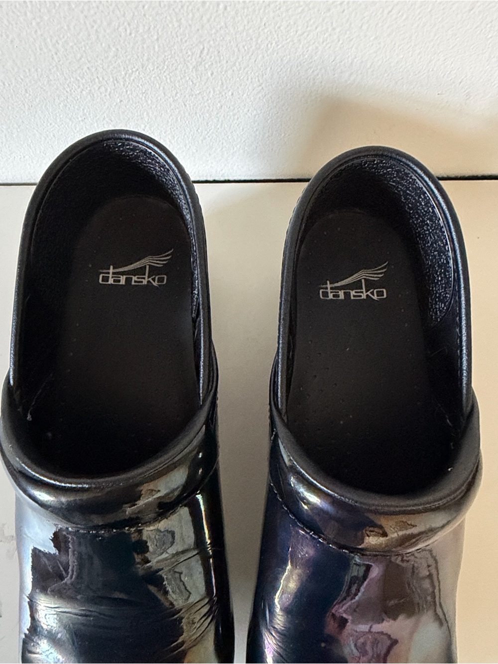 Dansko Women's Iridescent Black Clog. Sz 38 (US 7.5-8) - Picture 6 of 9